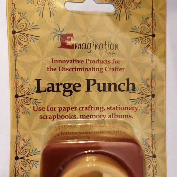 Scalloped Seashell Shell Large Hole Punch Emagination paper Scrapbook Craft - Picture 2 of 5